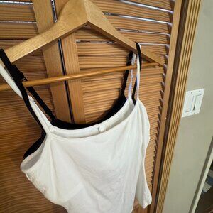 Skims Soft Lounge Ribbed Tank Bundle Small Onyx Black and White S Modal Stretch